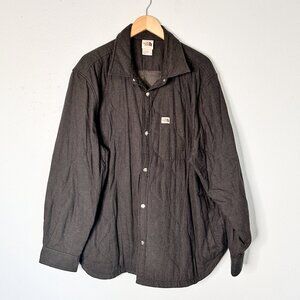 The North Face Quilted Shirt Jacket Shacket Gray Men's XXL